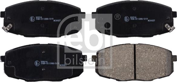 Febi Bilstein 170119 - Brake Pad Set, disc brake parts5.com