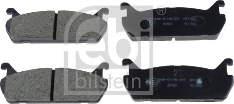 Febi Bilstein 170269 - Juego de pastillas de freno www.parts5.com