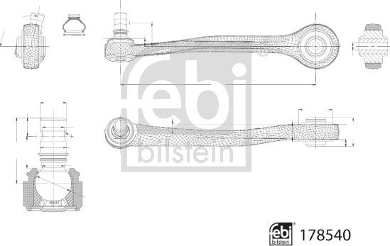 Febi Bilstein 178540 - Lenker, Radaufhängung www.parts5.com