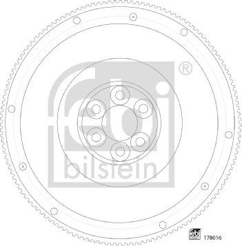 Febi Bilstein 178016 - Volanta www.parts5.com