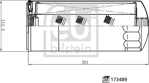 Febi Bilstein 173489 - Маслен филтър www.parts5.com