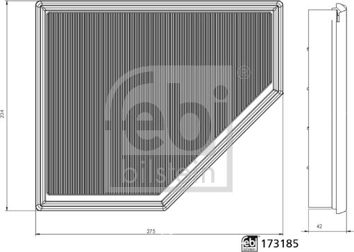 Febi Bilstein 173185 - Filtru aer www.parts5.com