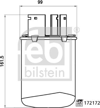 Febi Bilstein 172172 - Filtru combustibil www.parts5.com