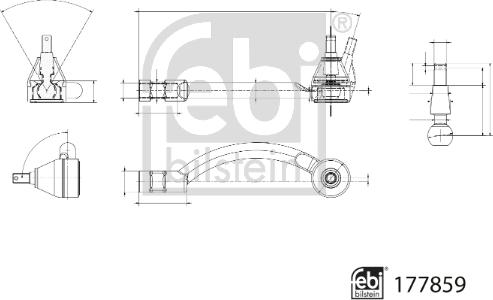 Febi Bilstein 177859 - Tie Rod End parts5.com