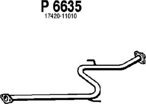 Fenno P6635 - Exhaust Pipe www.parts5.com