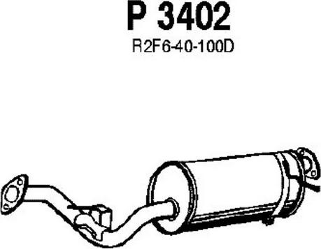 Fenno P3402 - Middle Silencer www.parts5.com