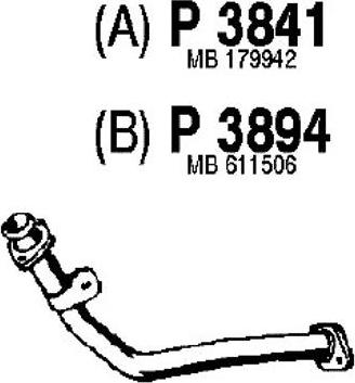 Fenno P3841 - Exhaust Pipe www.parts5.com