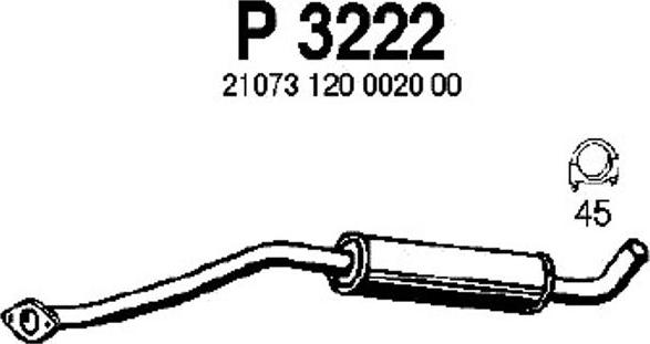 Fenno P3222 - Keskiäänenvaimentaja www.parts5.com