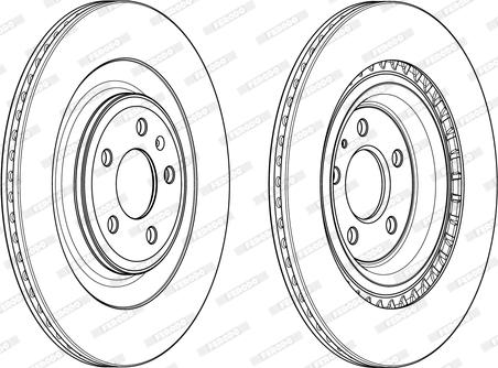 Ferodo DDF1990C - Brzdový kotouč www.parts5.com