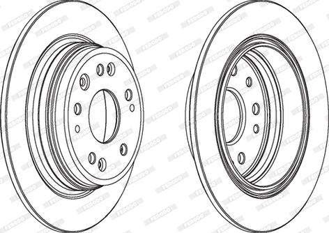 Ferodo DDF1933 - Kočni disk www.parts5.com