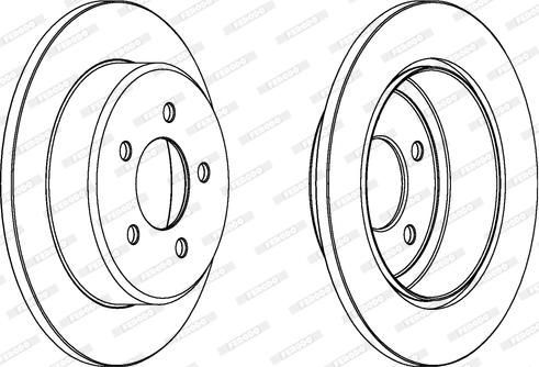 Ferodo DDF1492 - Тормозной диск www.parts5.com