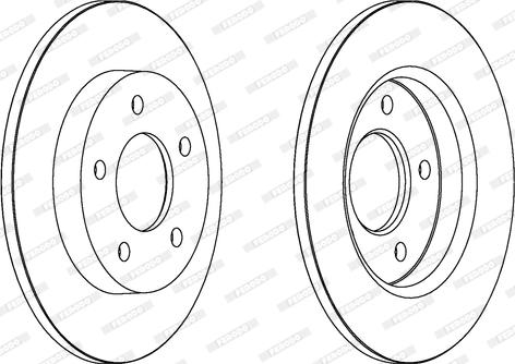 Ferodo DDF1420C - Féktárcsa www.parts5.com