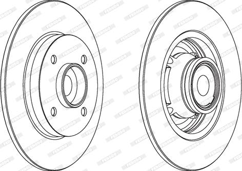 Ferodo DDF1560-1 - Zavorni kolut www.parts5.com