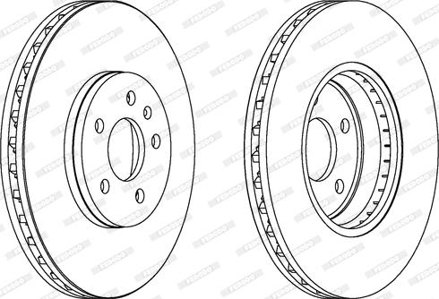 Ferodo DDF1664C - Disco de freno www.parts5.com