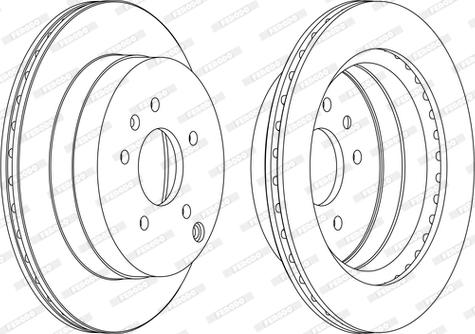 Ferodo DDF1660C - Disc frana www.parts5.com