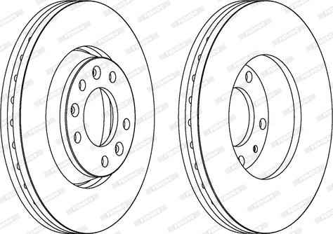 Ferodo DDF160-1 - Brake Disc www.parts5.com