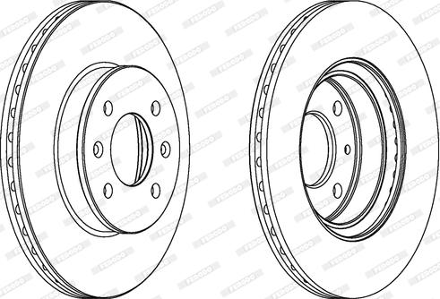 Ferodo DDF1636C - Brake Disc www.parts5.com