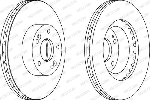 Ferodo DDF1630C - Disco de freno www.parts5.com