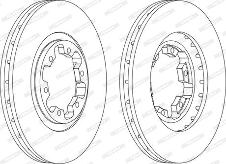 Ferodo DDF1626C - Brake Disc parts5.com