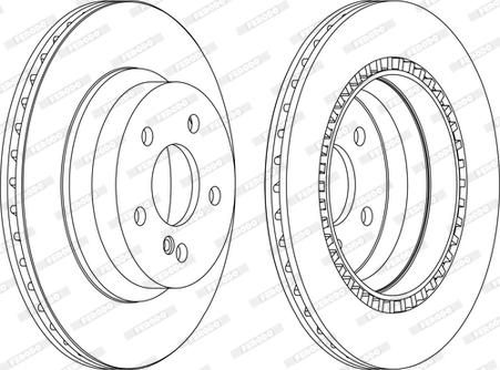 Ferodo DDF1672C - Disque de frein www.parts5.com