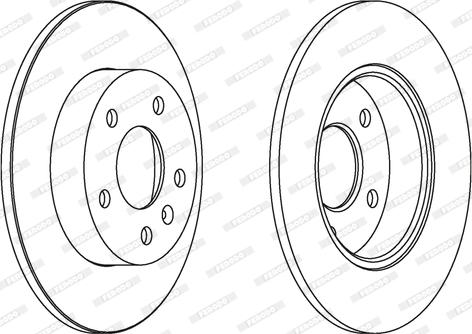 Ferodo DDF1044C - Disc frana www.parts5.com