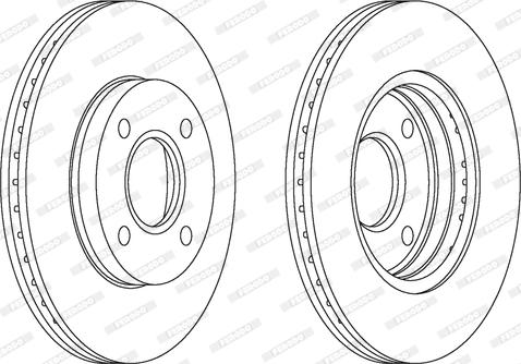 Ferodo DDF1072 - Tarcza hamulcowa www.parts5.com