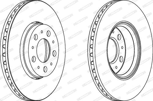 Ferodo DDF1163C - Disc frana www.parts5.com