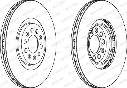 Ferodo DDF1118C - Brake Disc www.parts5.com