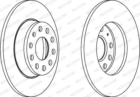 Ferodo DDF1895C - Brake Disc www.parts5.com