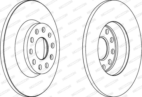 Ferodo DDF1306C - Féktárcsa www.parts5.com