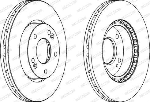 Ferodo DDF1619C - Brake Disc parts5.com