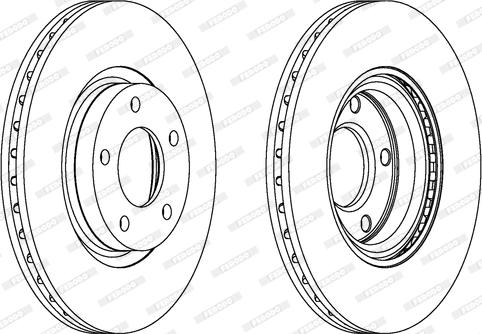 Ferodo DDF1312C - Тормозной диск www.parts5.com