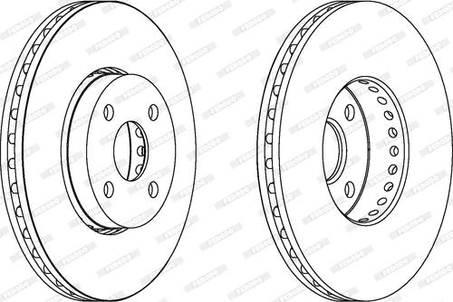 Ferodo DDF1388 - Тормозной диск www.parts5.com