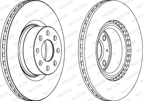 Ferodo DDF1298C - Disco de freno www.parts5.com