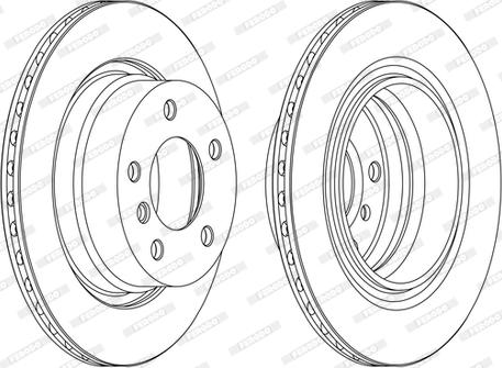 Ferodo DDF1285C - Тормозной диск www.parts5.com