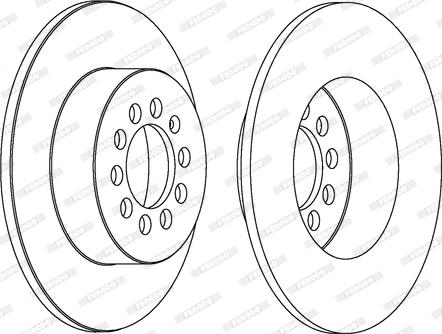 Ferodo DDF1224C - Brake Disc www.parts5.com