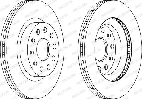 Ferodo DDF1223C - Тормозной диск www.parts5.com