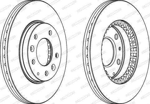 Ferodo DDF1278C - Brake Disc www.parts5.com