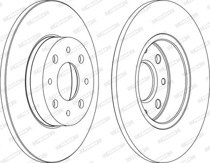 Ferodo DDF1741C - Disc frana www.parts5.com