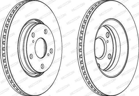 Ferodo DDF1756C - Disc frana www.parts5.com