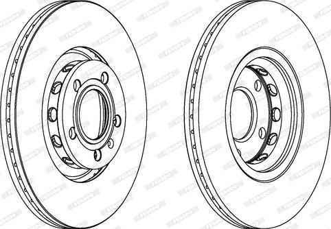 Ferodo DDF1706 - Brzdový kotúč www.parts5.com