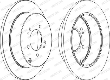 Ferodo DDF1737C - Brzdový kotouč www.parts5.com