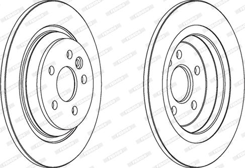 Ferodo DDF1720C - Brzdový kotouč www.parts5.com