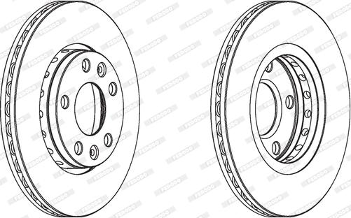 Ferodo DDF1728C - Тормозной диск www.parts5.com