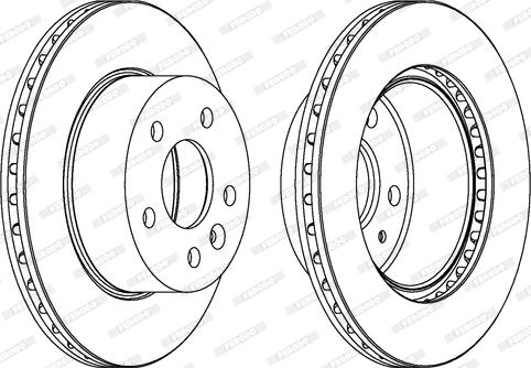 Ferodo DDF860C - Zavorni kolut www.parts5.com