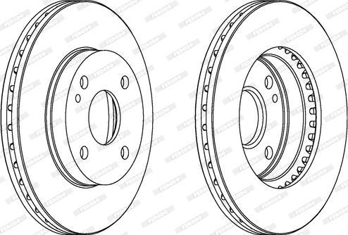 Ferodo DDF393C - Brake Disc www.parts5.com