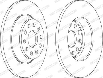 Ferodo DDF2506C - Féktárcsa www.parts5.com