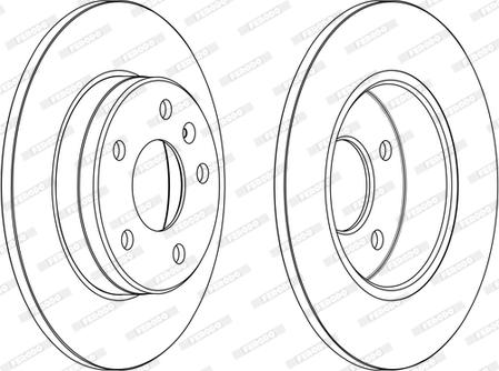 Ferodo DDF2508C - Disc frana www.parts5.com