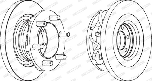 Ferodo FCR139A - Тормозной диск www.parts5.com