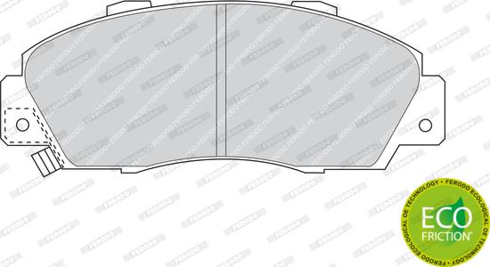 Ferodo FDB905 - Komplet zavornih oblog, ploscne (kolutne) zavore www.parts5.com